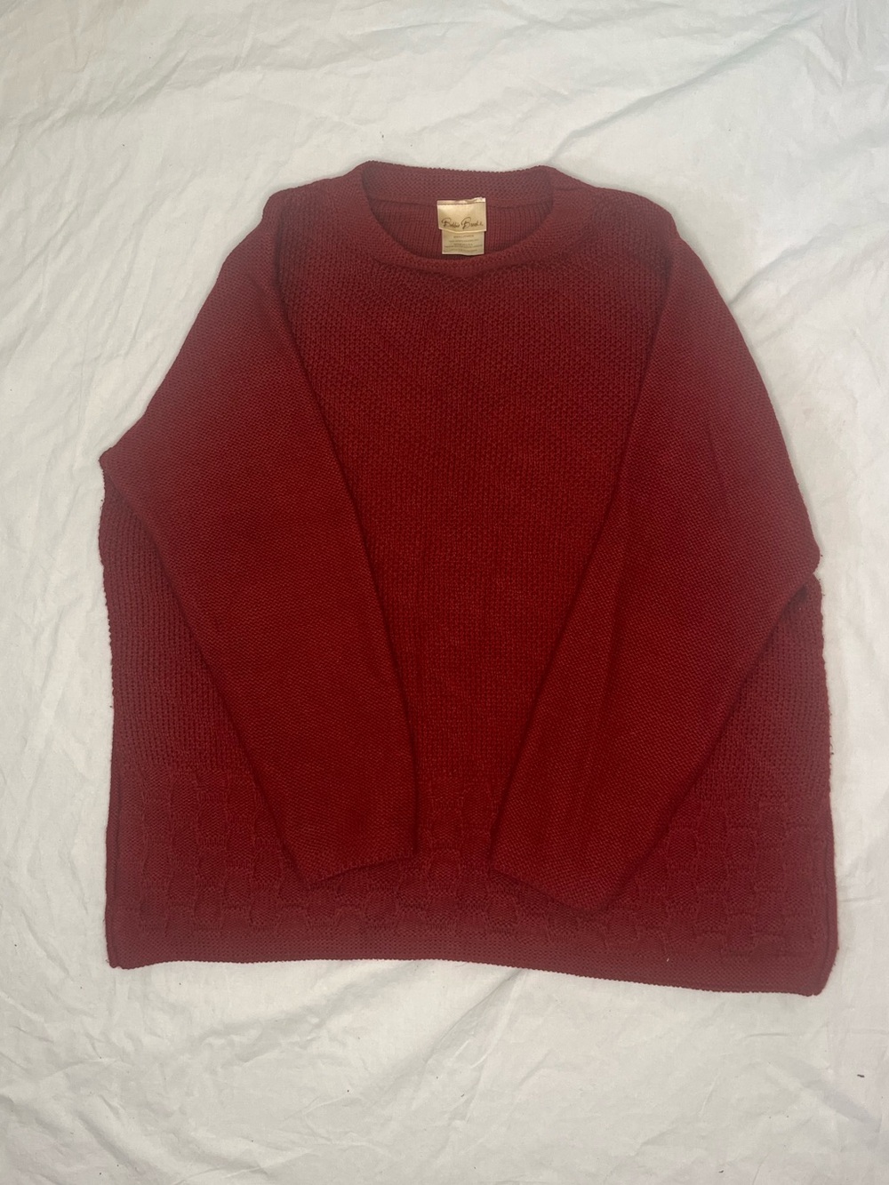 Bobbie Brooks Men's Crewneck Sweater - Deep Red
